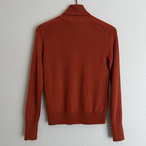 Everlane Women’s The Boxy Turtleneck in Cashmere Size XS Orange - Picture 2 of 9